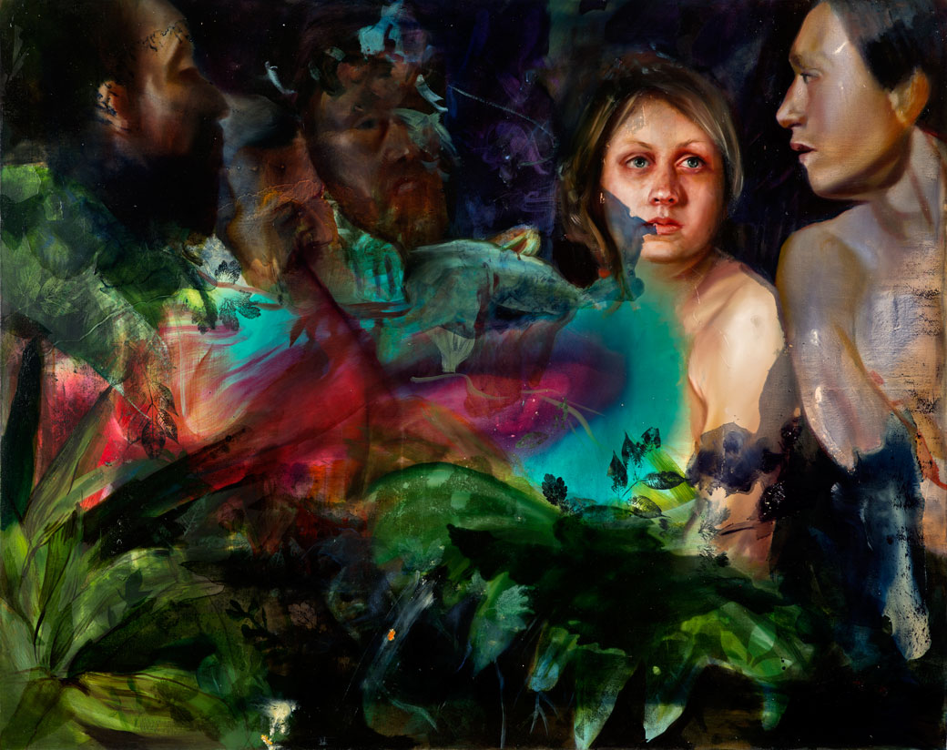 you’ll see me from a trillion miles away Oil and galkyd on canvas, 48”x 60”, 2014.