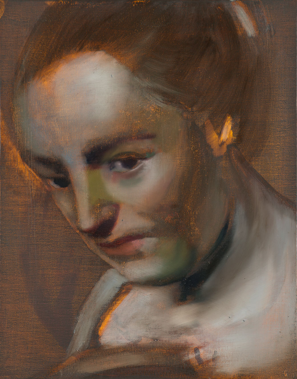 Against the dying of the light Oil on canvas over panel 14” x 11” 2014