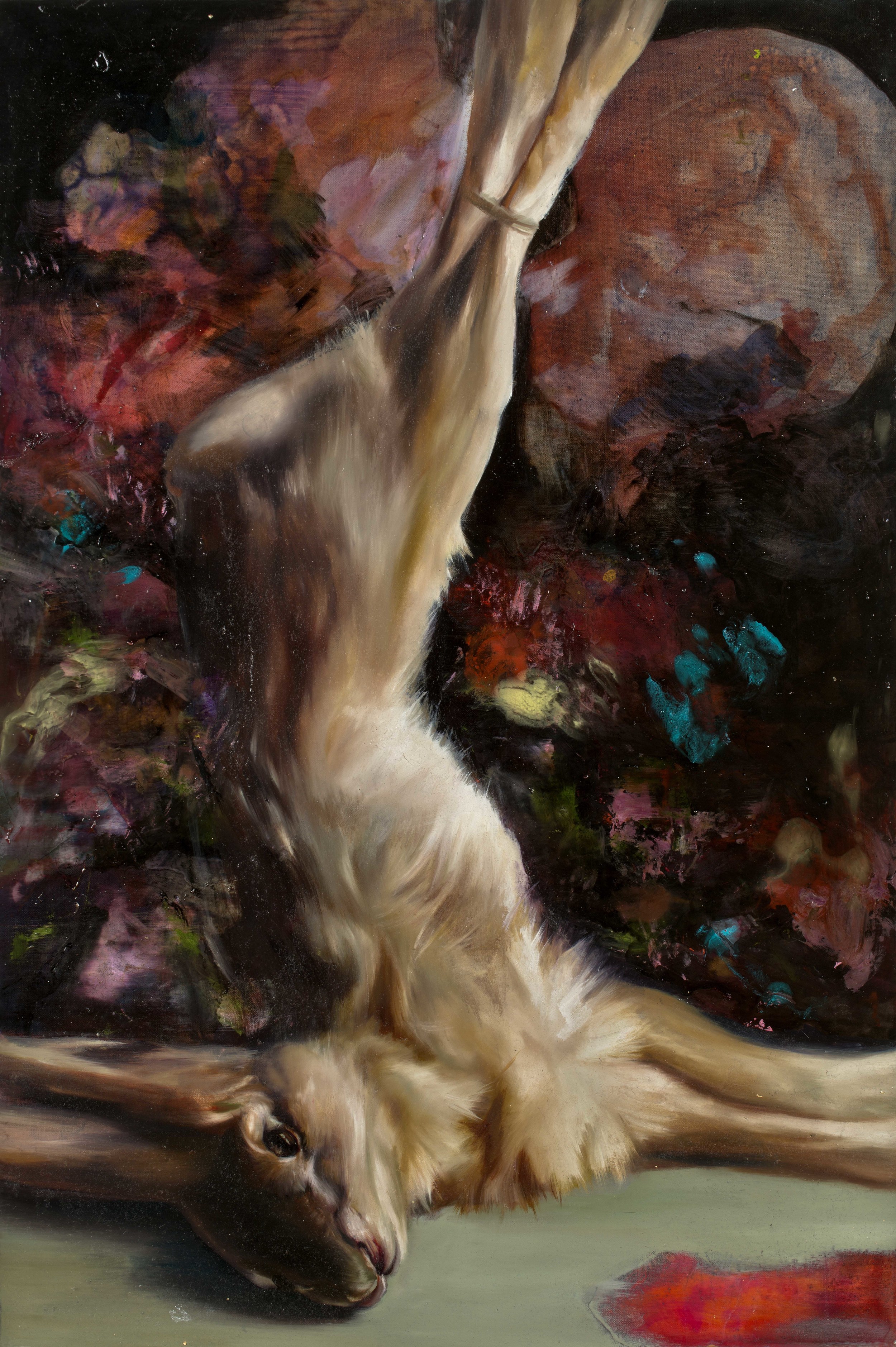The language of stones, Oil and galkyd on canvas 36” x 24” 2014