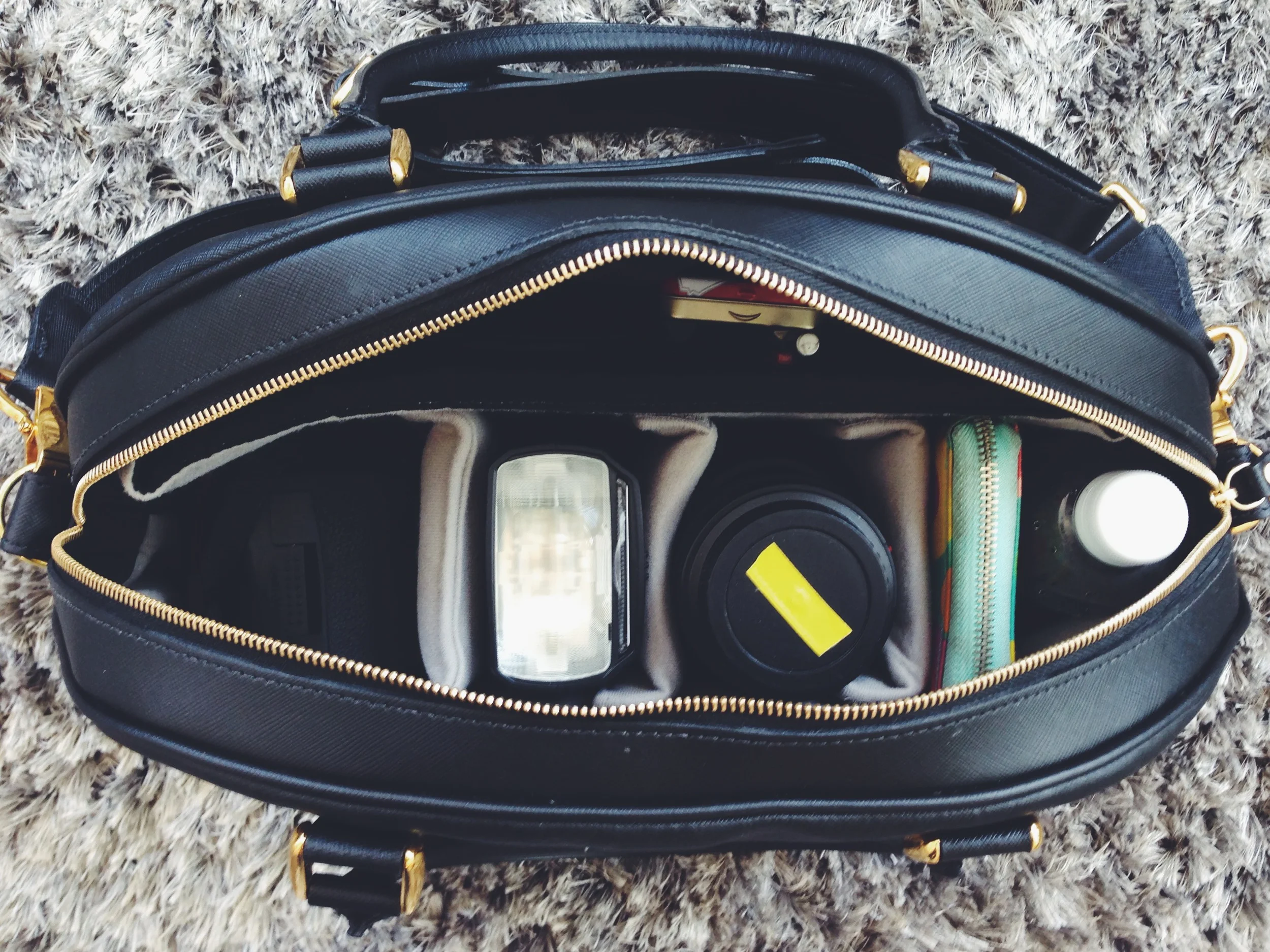All my every day equipment in my Chelsea camera bag