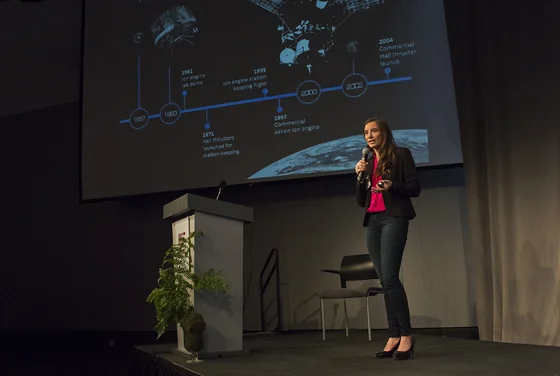 Natalya pitching at MIT Sloan Women in Management Pitch Competition