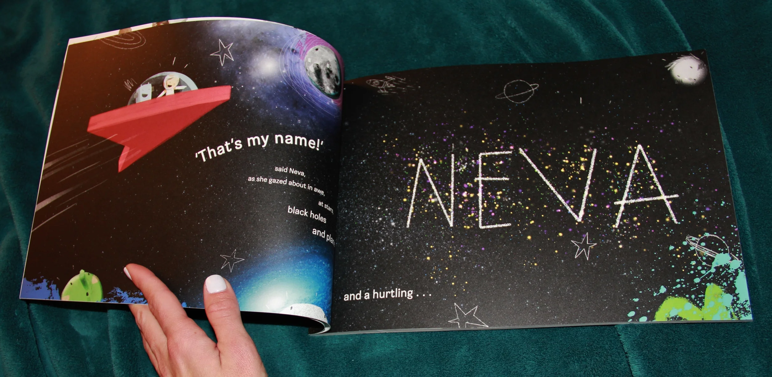I made this book for my little cousin, Neva.