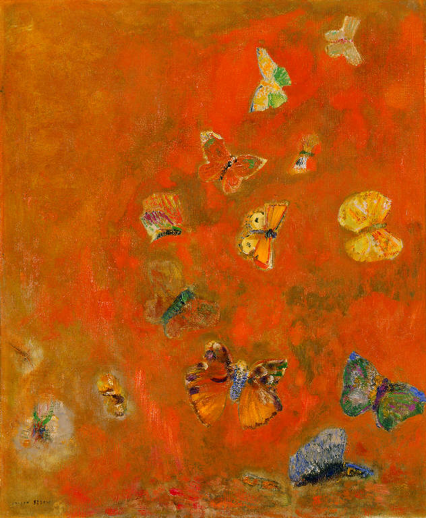 Evocation of Butterflies - Odile Redon