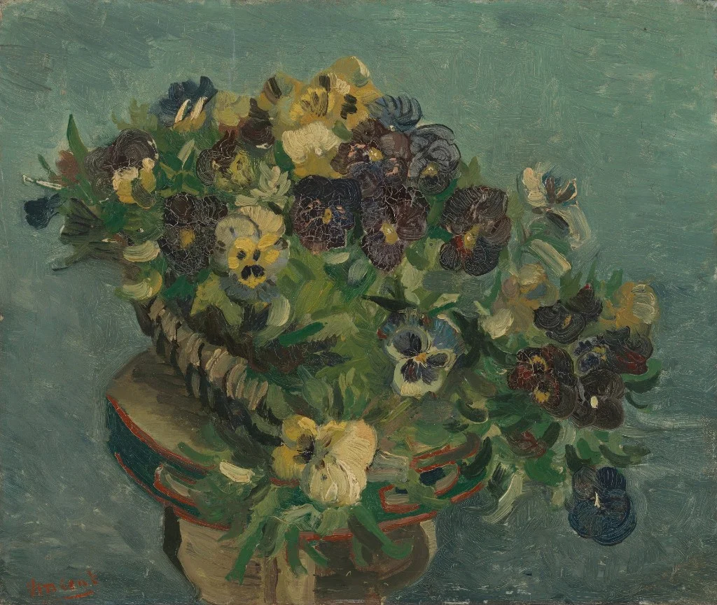 Basket of Pansies. Paris, May 1887 Vincent van Gogh (1853 - 1890). Van Gogh Museum, Amsterdam