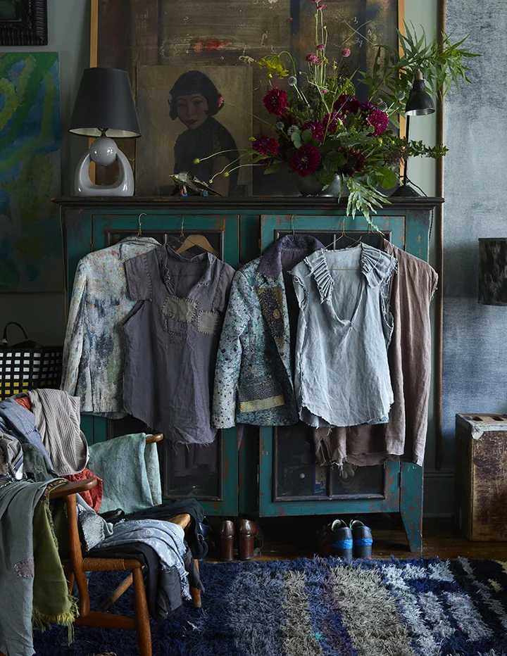 Domestic Living Bedroom detail from the Prince St loft, Soho NYC 