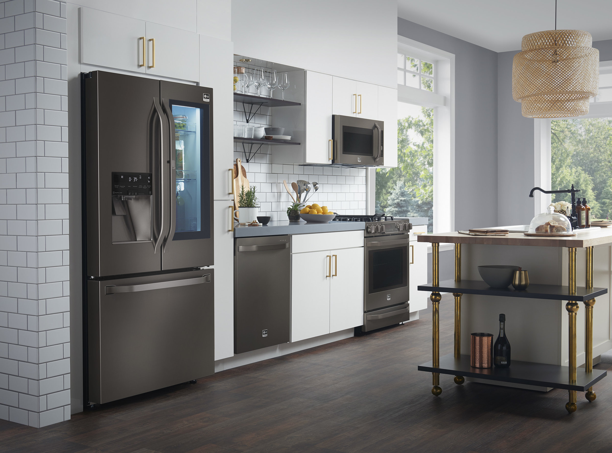 what color cabinets look with black stainless steel appliances black lg adds to the kitchen with black what color cabinets look with black stainless steel appliances black lg adds to the kitchen with black