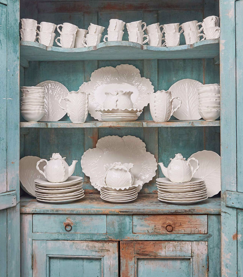 JUST IN TIME FOR SPRING: WHITE LETTUCE WARE BY DODIE THAYER FOR TORY BURCH  — 