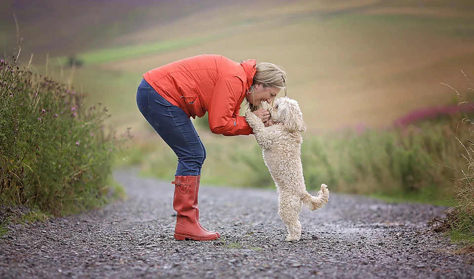 "I really enjoyed spending time with Jayne. She really put me at ease, was great including Betty our Cockapoo in the photoshoot and came up with some great ideas. I am so pleased with the photos and would highly recommend Jayne -she has really captured a relaxed yet professional look with us."