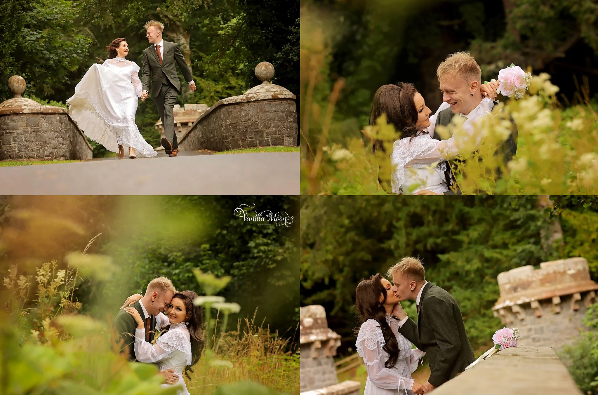 fun wedding couple traquair house innerleithen summer wedding