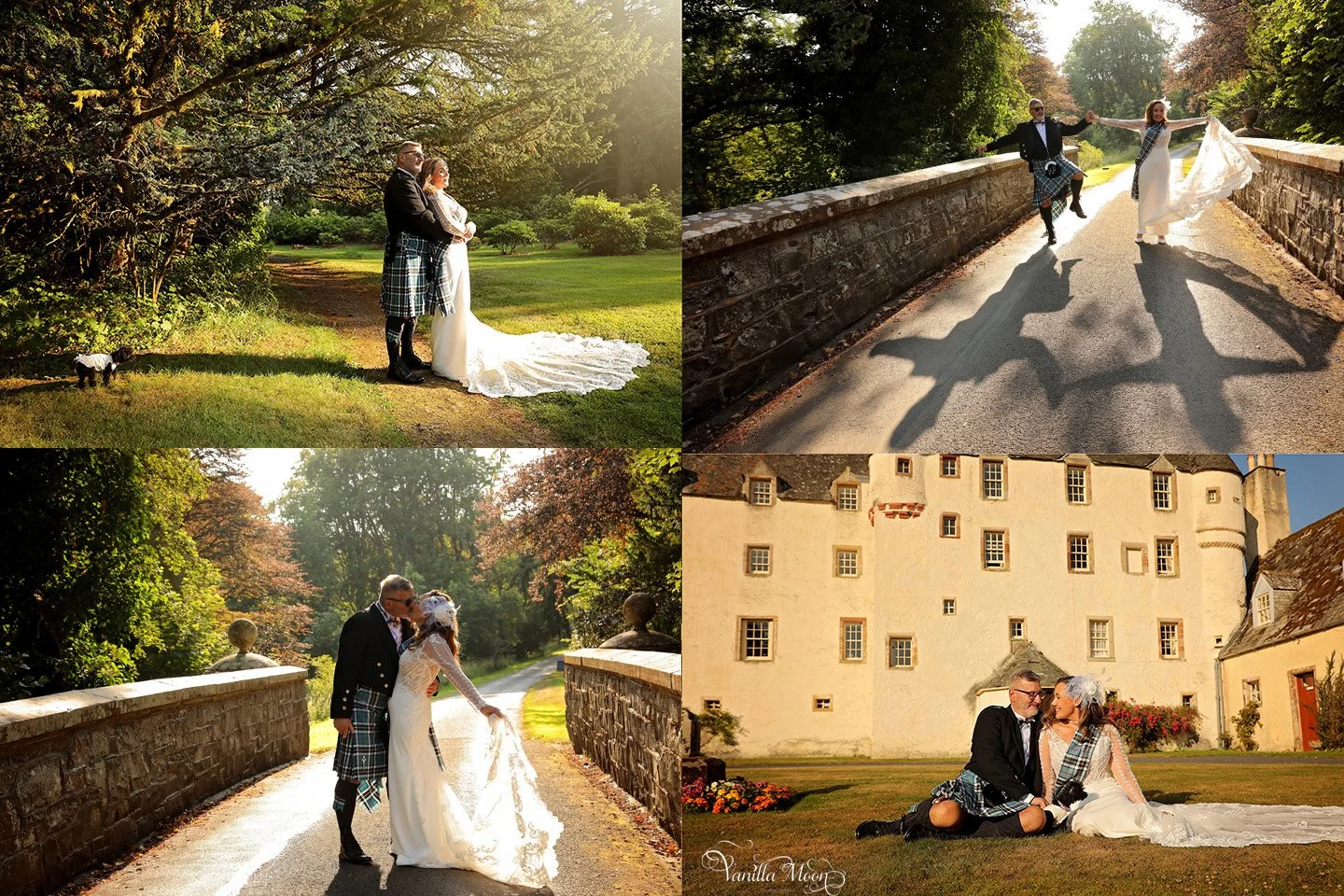 wedding photography at Traquair House