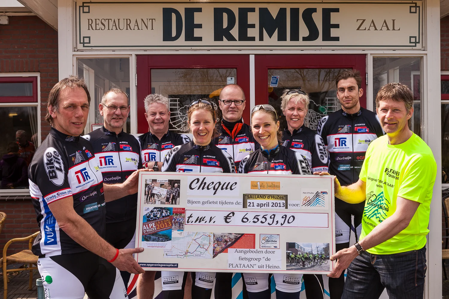 De opbrengst van de tocht in 2013