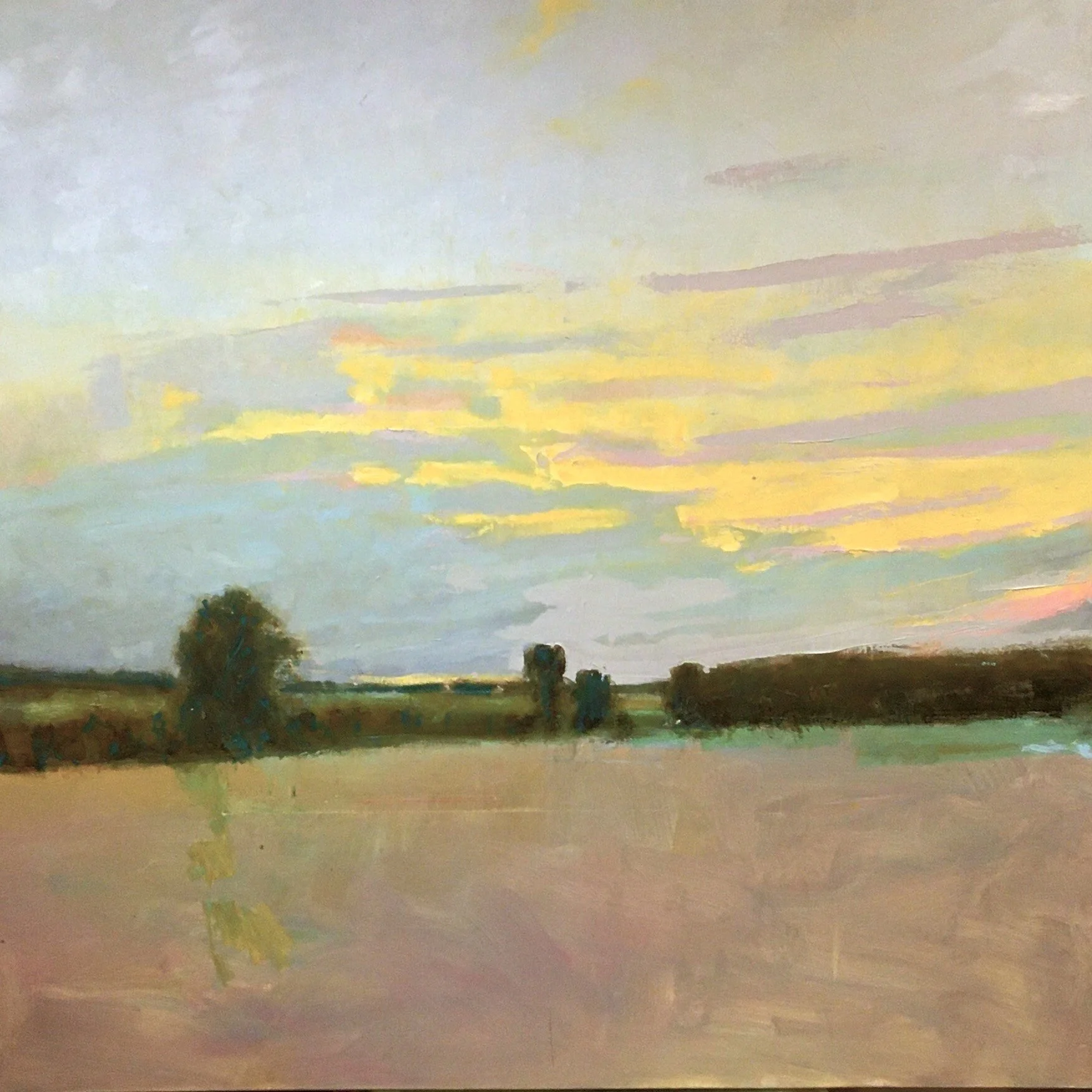  Golden Light  60’’ x 60’’  oil on canvas  Sold 