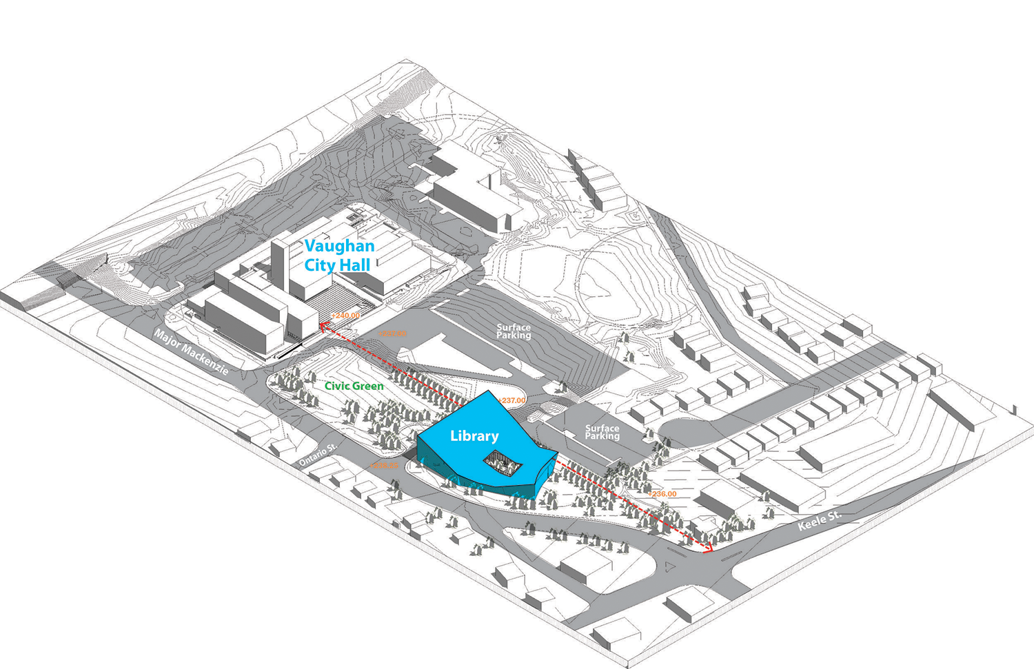 Vaughan Civic Centre Resource Library: Site Plan