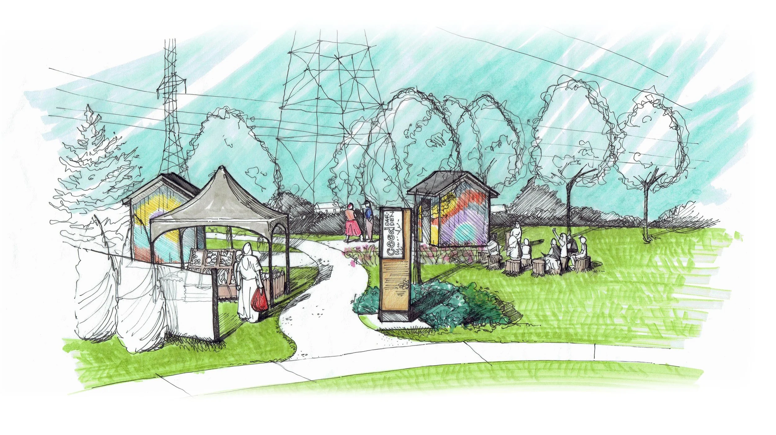 Concept- Hydro One Corridor CEED Project - Rendered by Michelle Moylan 