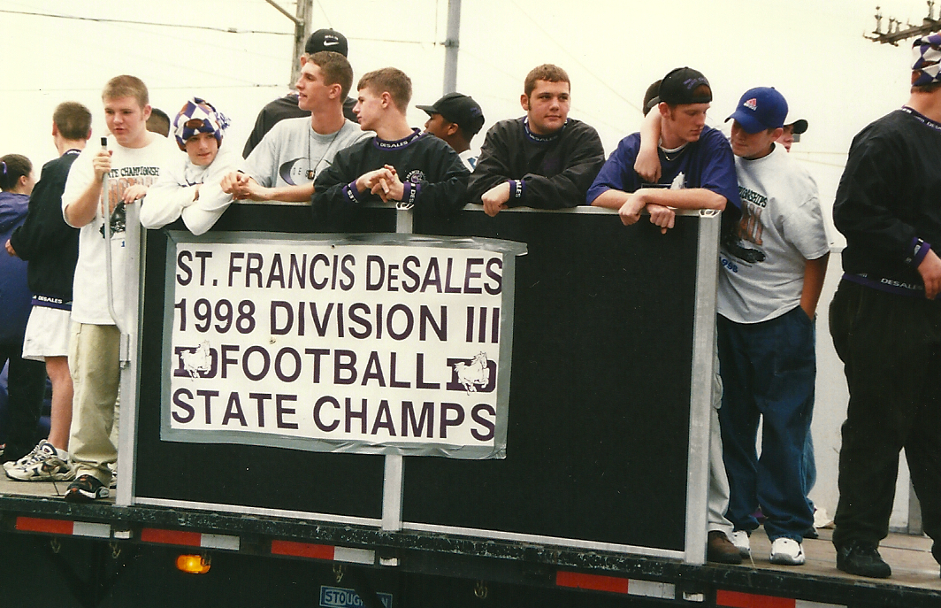 The Stallions' parade float