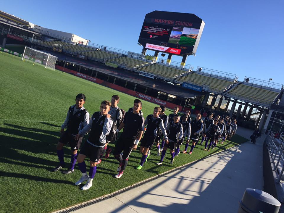 The Stallions enter MAPFRE Stadium