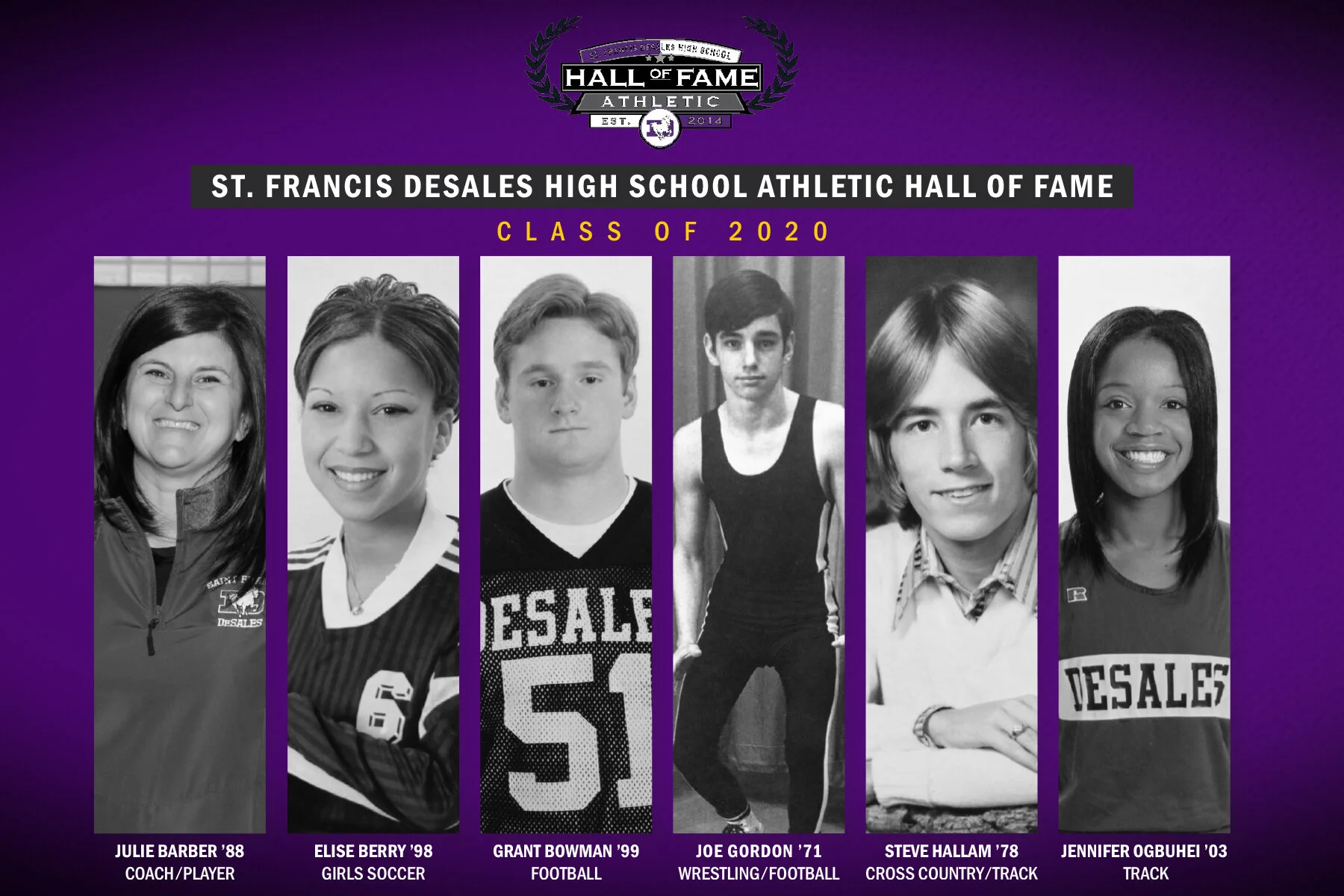2020 Athletic Hall of Fame Class Announced