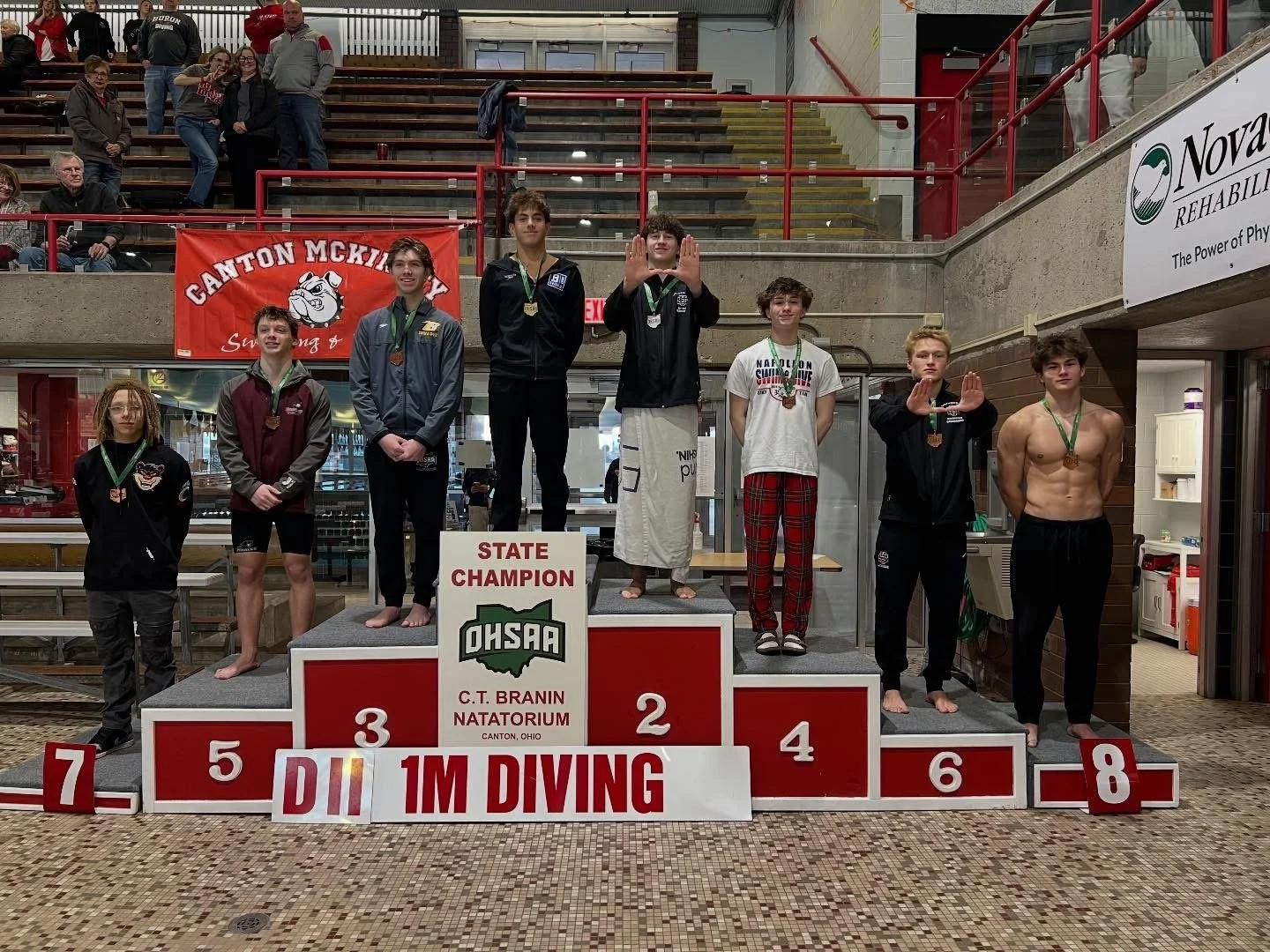 David Harpster places 8th at Division State Diving Championships