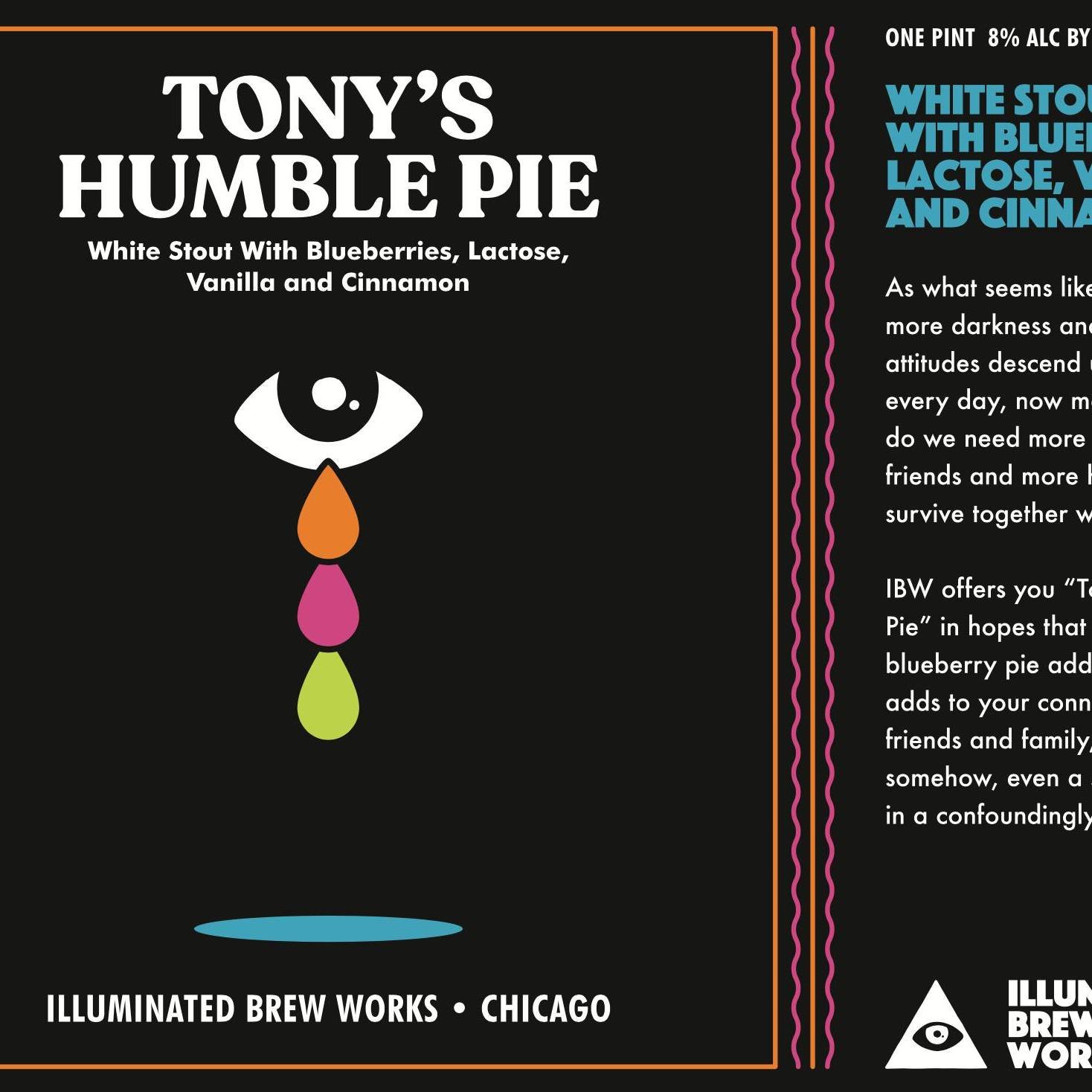 I'm thrilled to have TONY'S HUMBLE PIE back in our rotation again. The last time we made this beer was back in early 2022 and I was really disappointed with the results. It was not the beer it should have been or once was, so we shelved it for a coup