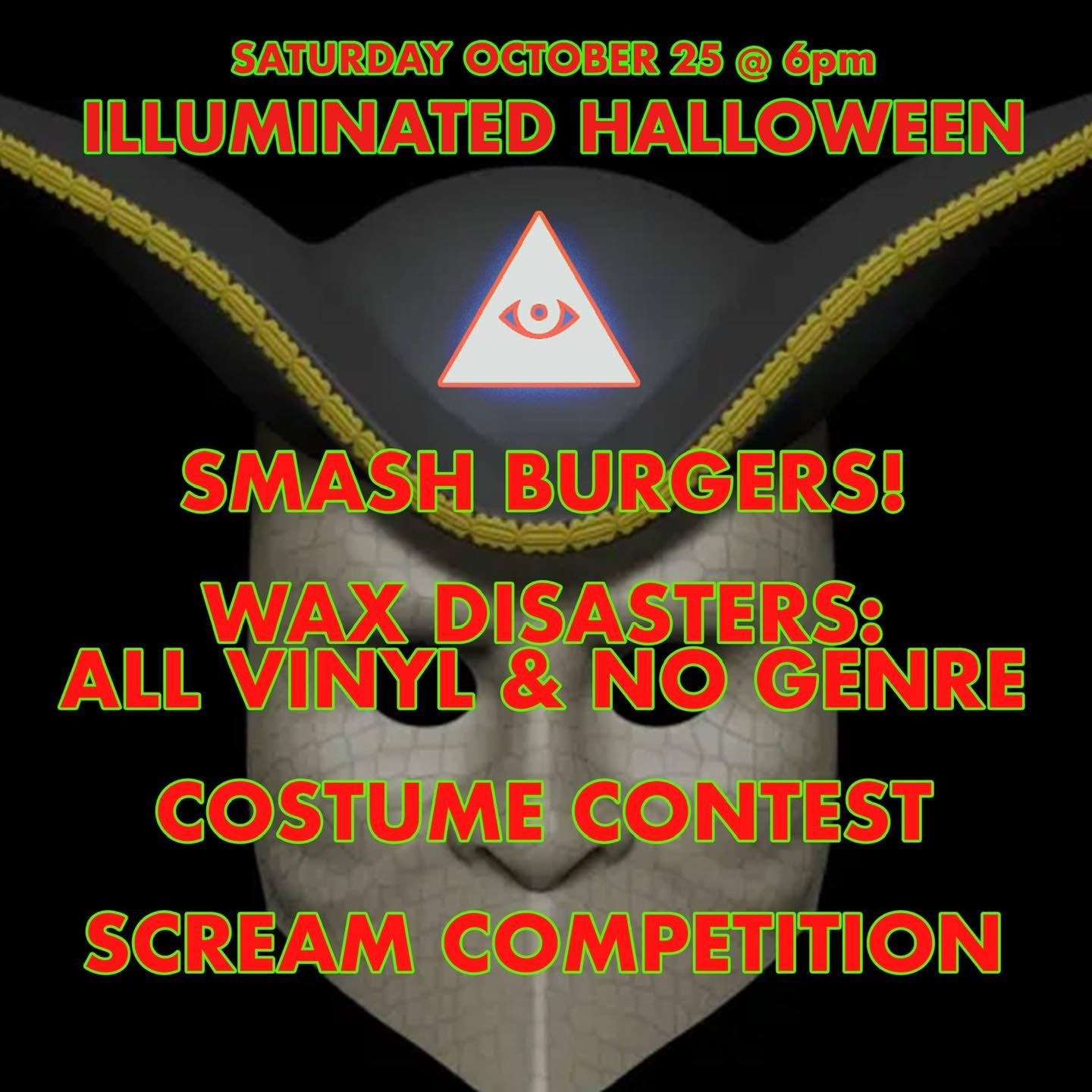 Join your troubled friends at IBW to celebrate the high holy holiday of Halloween!

COSTUME CONTESTS!
SMASH BURGERS FROM KARACHO CHOW!
ALL GENRE ALL VINYL DANCE PART w/ WAX DISASTERS!
ECTO-SLUSHY &amp; OTHER LIFE ALTERING BEERS &amp; BEVIES FROM IBW!