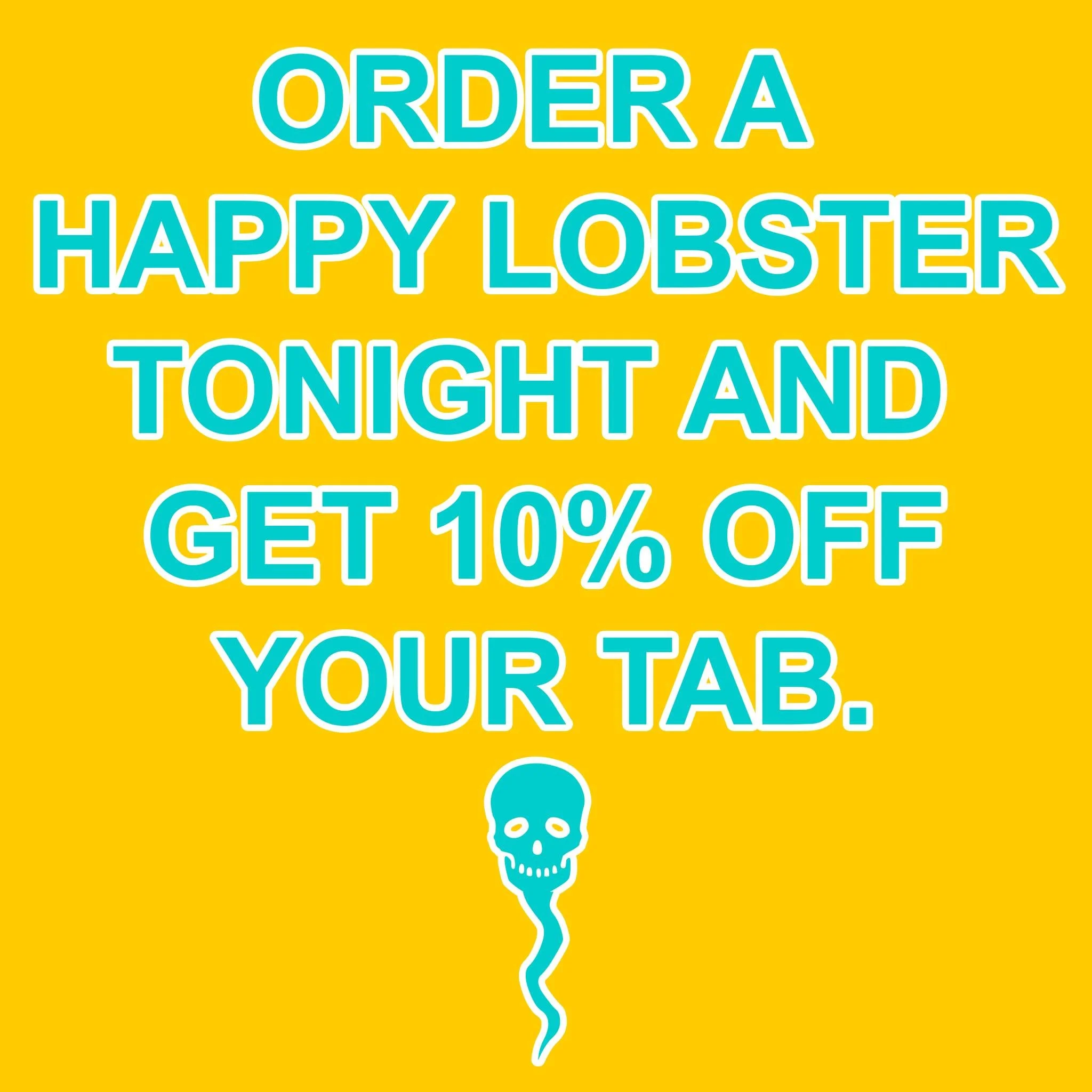HAPPY LOBSTER @happylobsterchi  is in the parking lot tonight, Friday November 21st, from 5p-8pm.

If you buy a sandwich and eat it at our place and order some beers from us, you'll get 10% off your IBW tab. What a deal, eh? And, if you make your tab