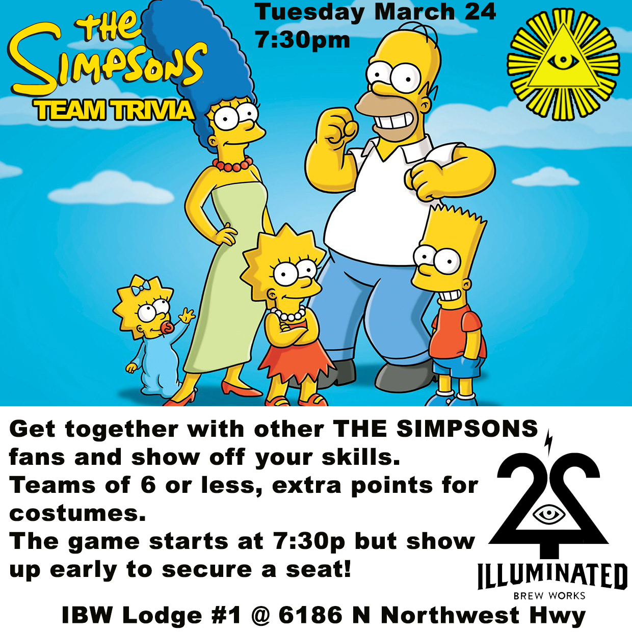 TUESDAY TRIVIA NIGHT SPECIAL EDITION: THE SIMPSONS TRIVIA!