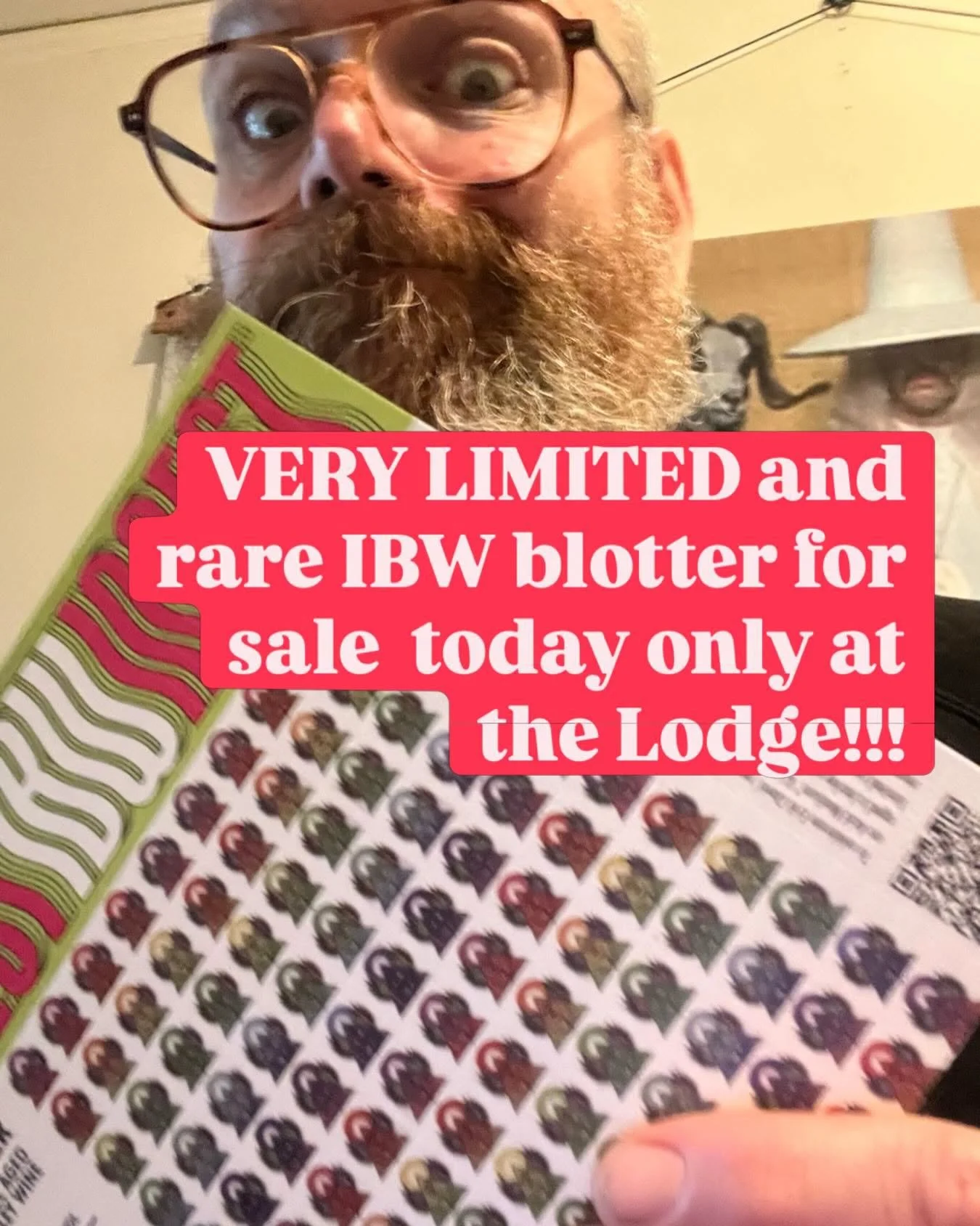 In honor of BICYCLE DAY I&rsquo;m going to have a small stack of SUPER RARE and limited IBW blotter for sale at the Lodge for the Dead trivia. Cash only $50 a piece. Undipped, son. DO IT.