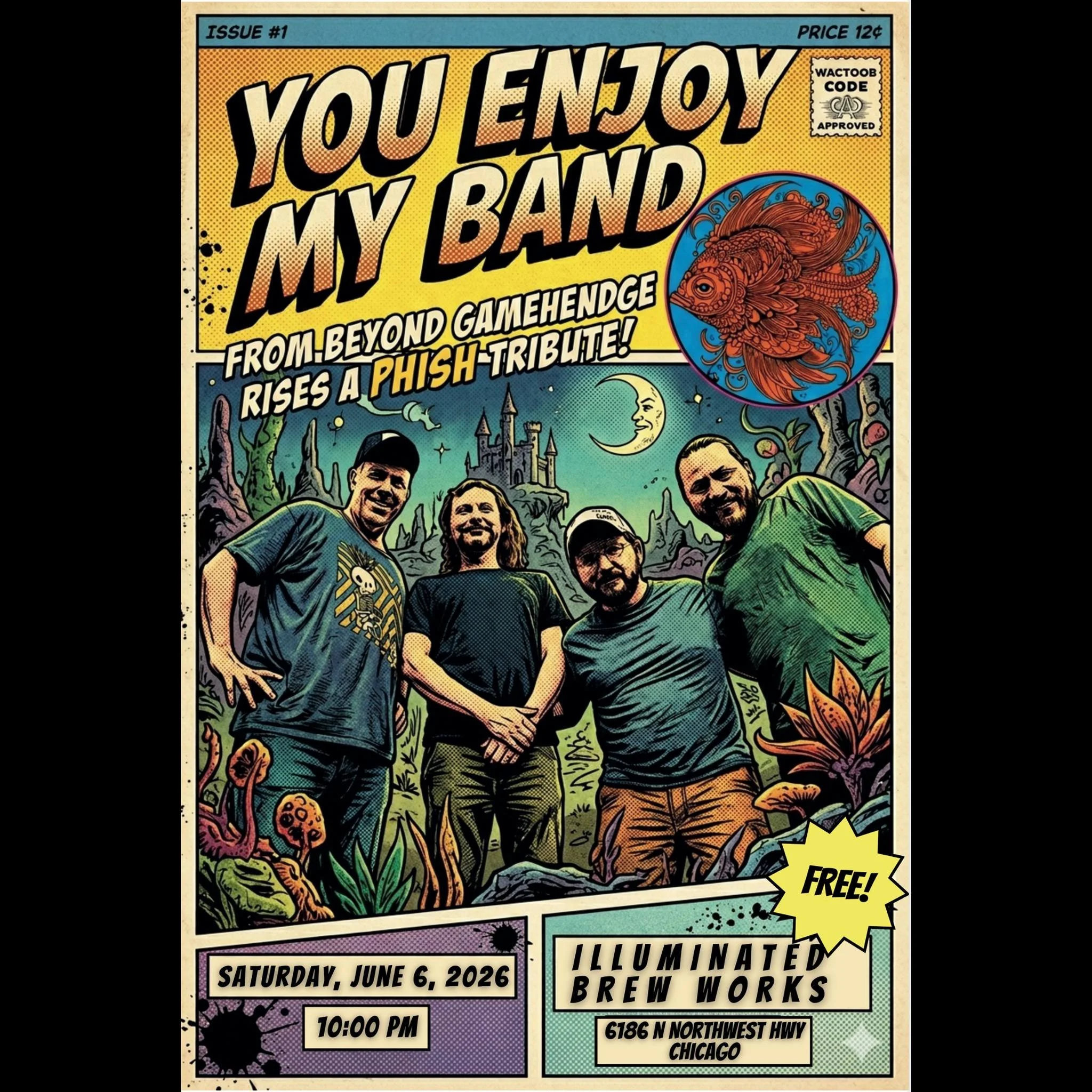 HEY PHISHHEADS!!

Tonight is the is the night for YOU ENJOY MY BAND. The 3rd and last time they'll bring the Lodge to life with their wonderful magic. DO NOT MISS THIS!!!

And all you Boston Terrier lovers out there, today at 2pm the Boston Terrier m