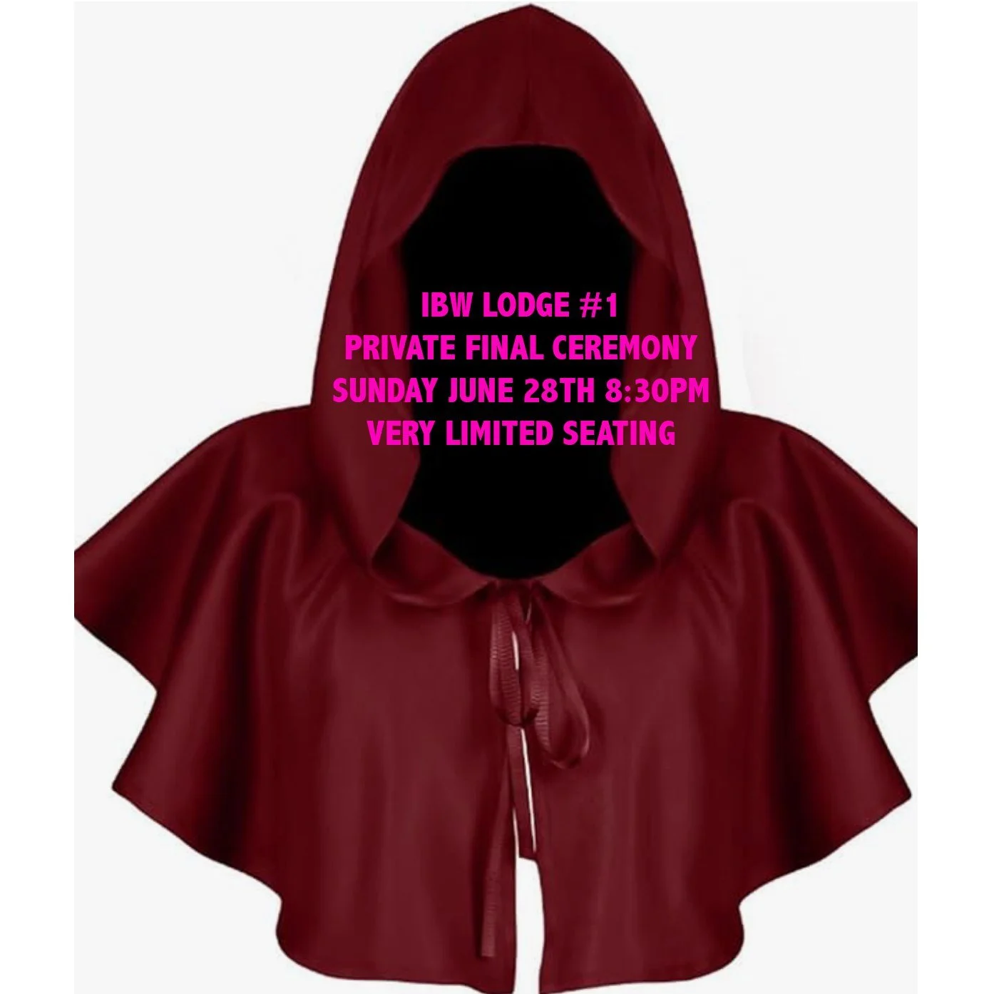 Very limited seating available to participate in our FINAL CLOSING CEREMONY on Sunday June 28th.

Entrance includes nice food option, beer, very rare barrel aged beer hand numbered and signed by IBW staff (what's left of us!), one piece of very rare 