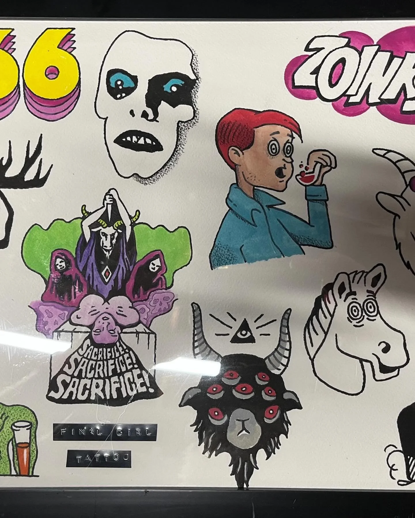 My awesome niece is @finalgirltattoo and will be doing LIVE IBW tattoos tomorrow at THE PARTY AT THE END OF ALL THINGS and Sunday, too. First come first served starting at 1p.