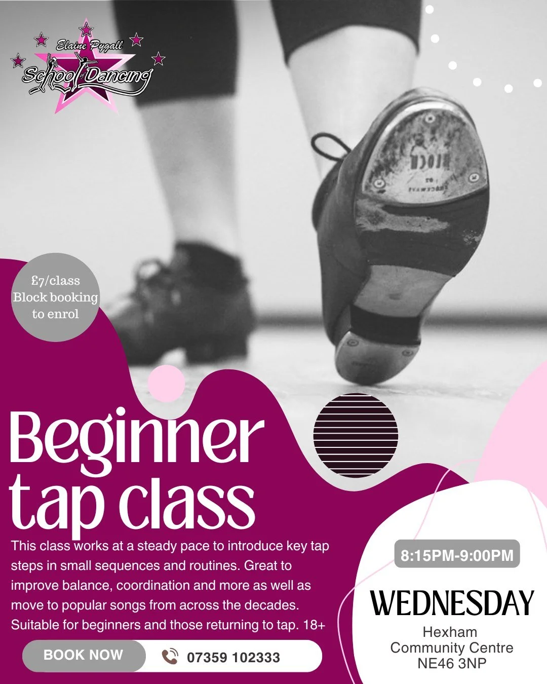 HEXHAM Adult classes suitable for beginners and those with experience. Try something new, challenge yourself with a different type of movement or return to something you once loved. To book a trial for any of our January adult classes across Hexham, 