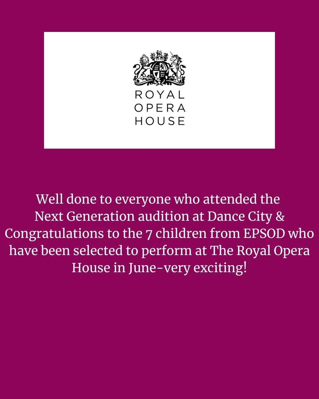 All children represented themselves so well and fed back how much they enjoyed the workshop. They all worked with children from other dance schools where they had opportunities to create together. It was a lovely to day to be a part of and I hope eve