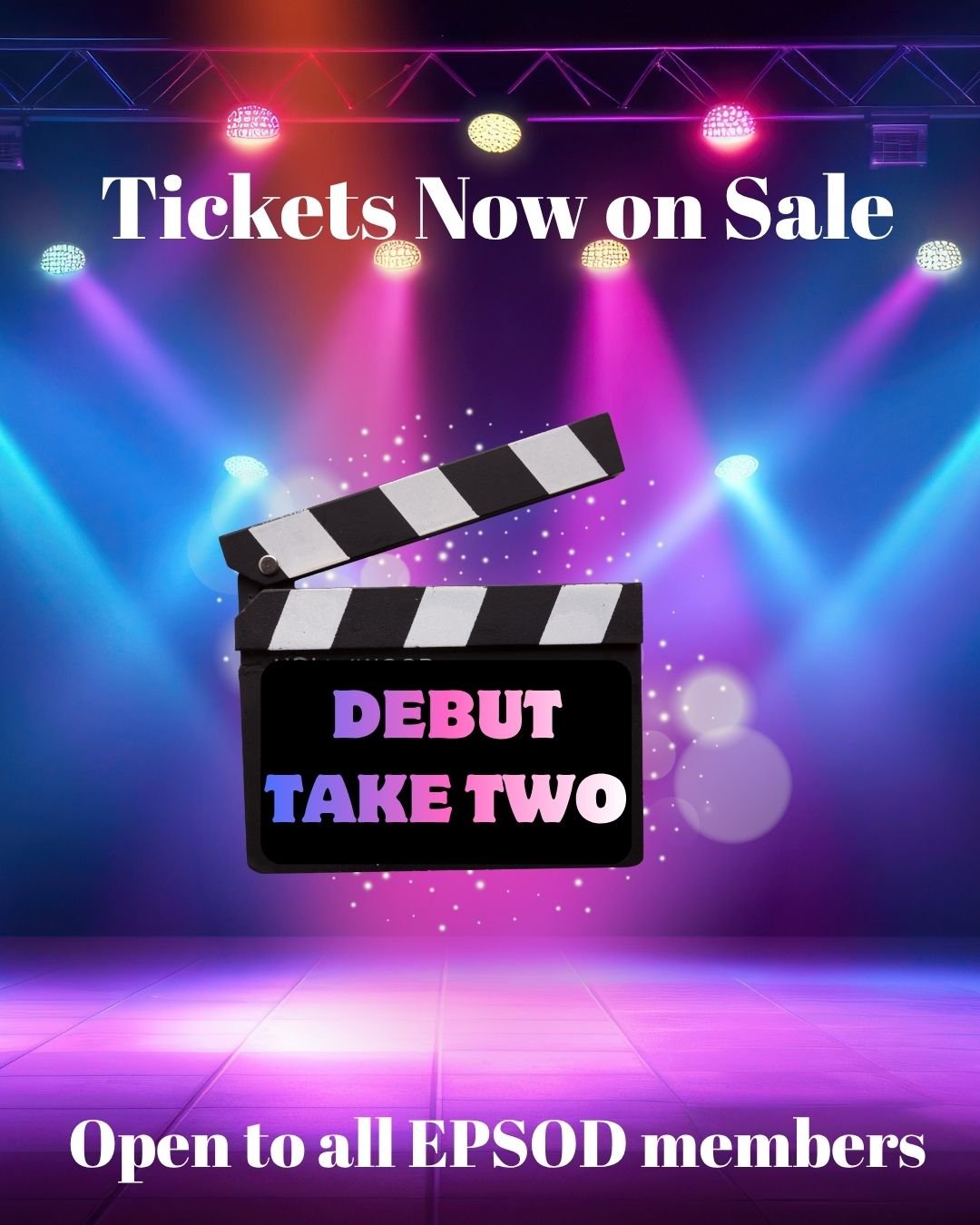 Check your emails for links/passwords. No limits on how many tickets you can now buy. Lots of availability for our Friday show which is slightly shorter with no Early Years classes. #epsoddebuttaketwo #queenshallhexham #epsodshowtime2026
