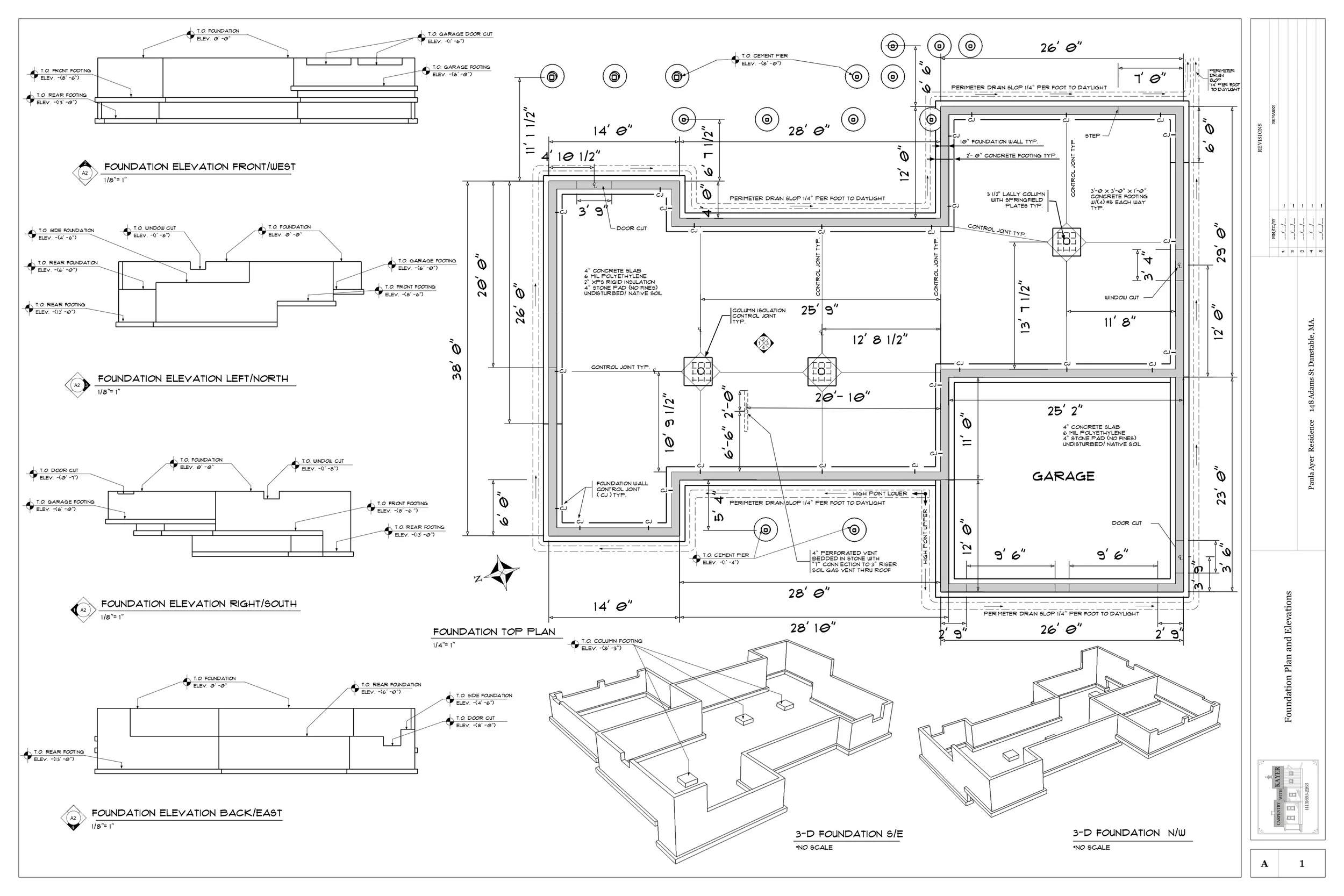  Foundation plan 