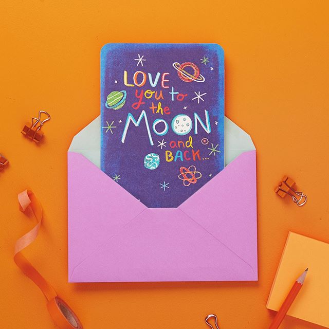 Tag someone you love to the 🌙 and back 🤗. And remember, it's FREE card Friday every Friday through March 22. Stop by any of our @hallmarkstores on Fridays for your free Just Because card💌. No strings attached, no purchase necessary, just sign up to be a Crown Rewards member if you aren't already😊. #JustBecause #FreeCardFriday #GreetingCards