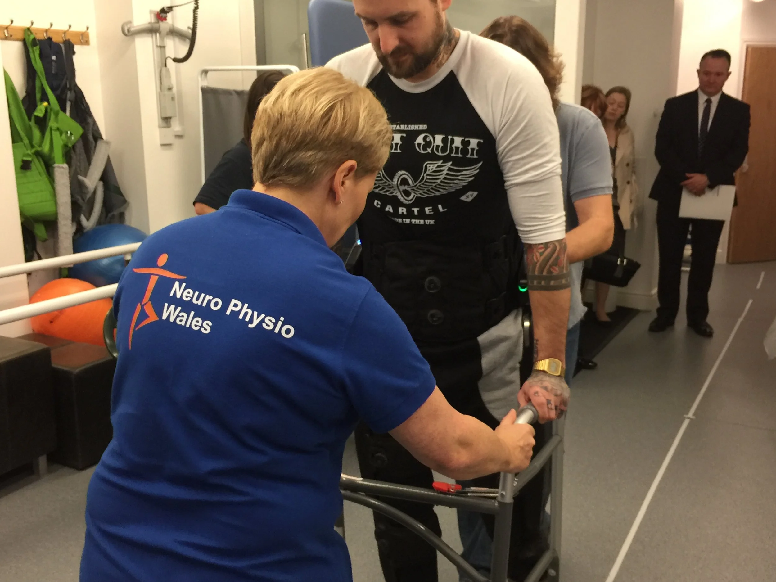 Sara at Neuro Physio Wales Gait Training