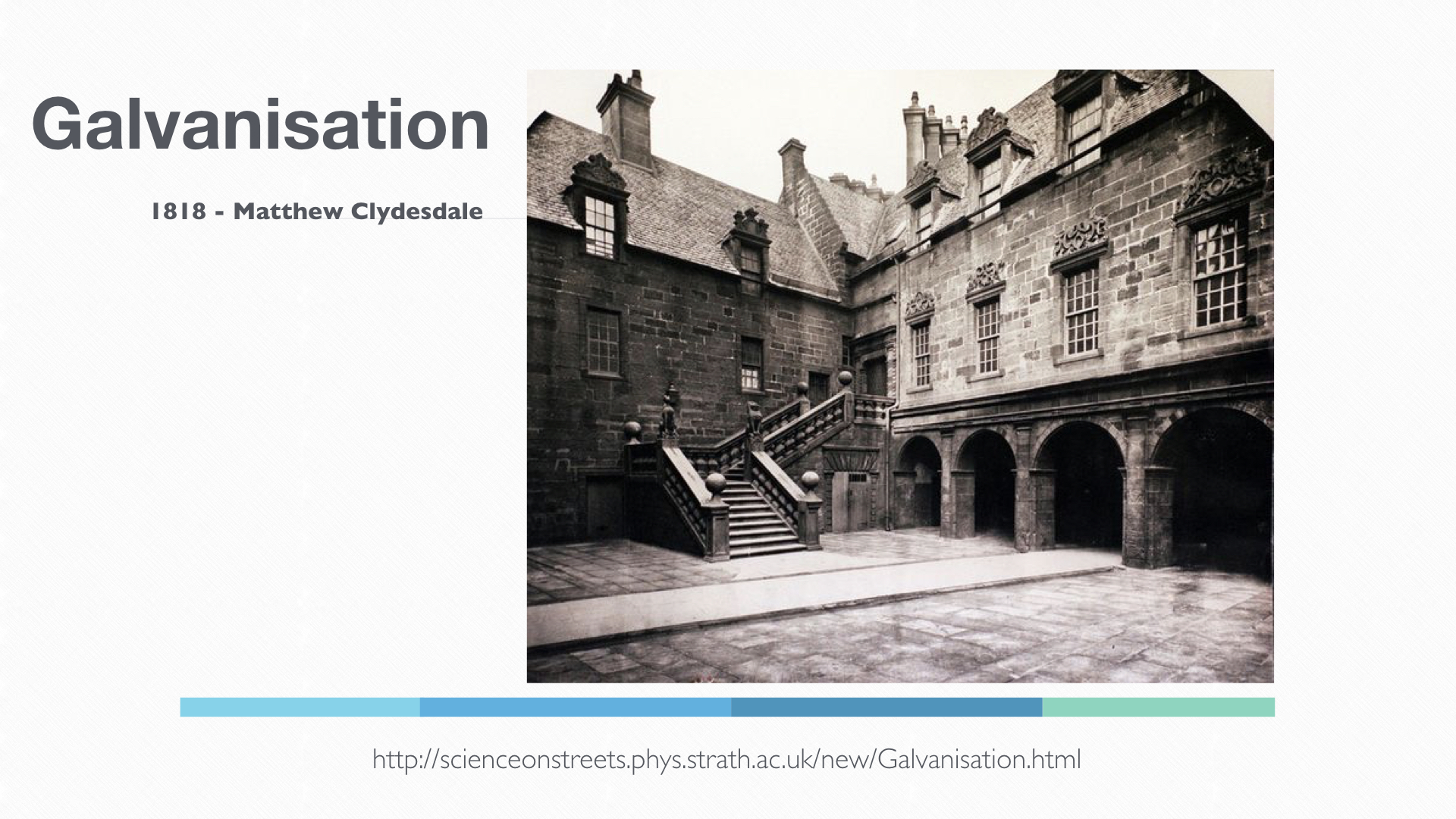 Glasgow University Anatomy department (I studied anatomy here - but much later than Andrew Ure