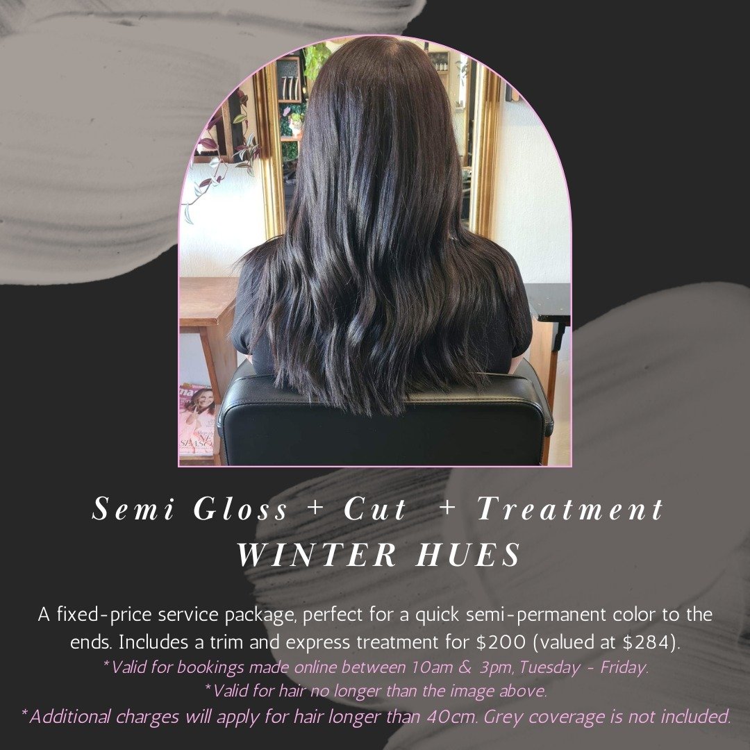With Dozens of Gorgeous Winter Calling shades to choose from our Semi-Permanent gloss colour service is sure to make you shine!
🖤
Shine with Super Glossy O&amp;M COR Clean Colour! Pioneering Low-Tox Colour!
🖤
Follow the link in our bio to explore y