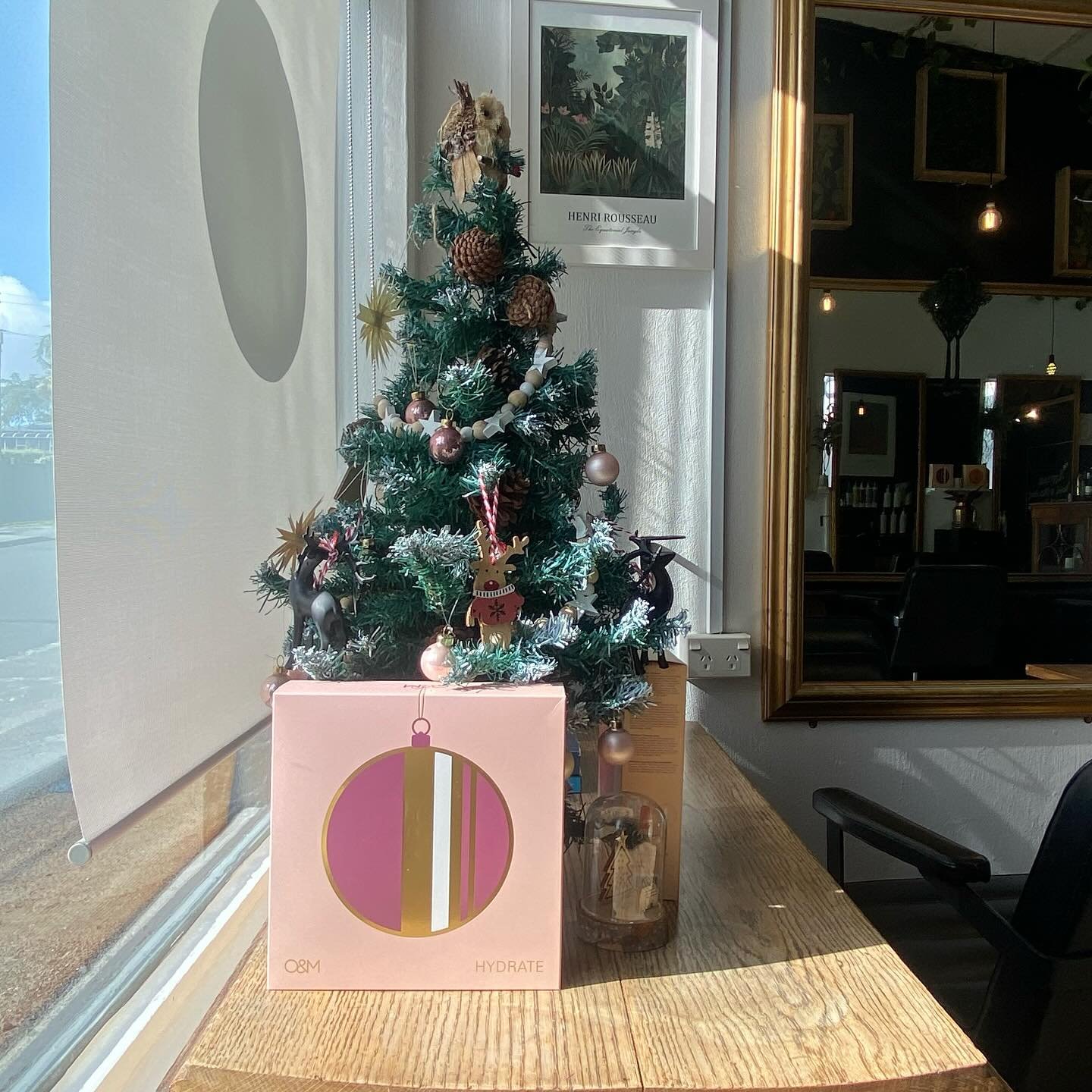 The Christmas vibe is in full swing @brookesachi 😍💝🎄 looking forward to catching up with you all in this crazy busy time! The salon is fully booked but if you want to join our waitlist there is still a chance! We have gift packs for sale O&amp;M $
