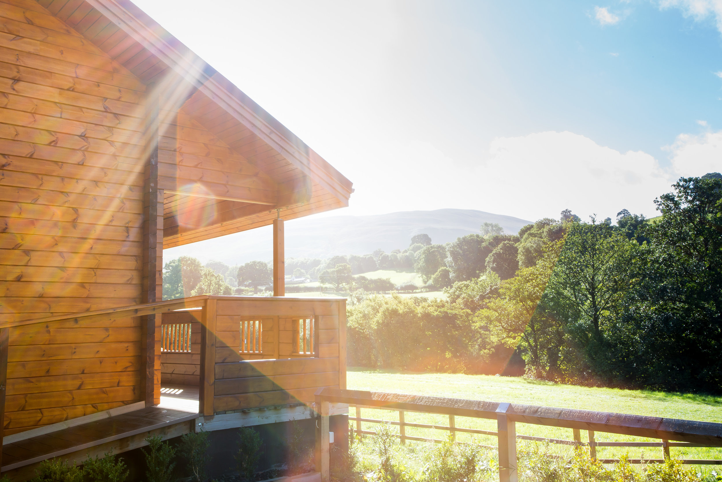 CoedYGlyn Log Cabins 5* Riverside With Hot Tubs