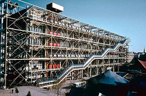 Figure 2. The facade of the Pompidou Center