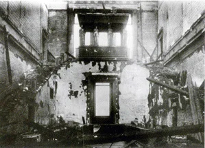 Figure 7. View of the staircase after the bombing