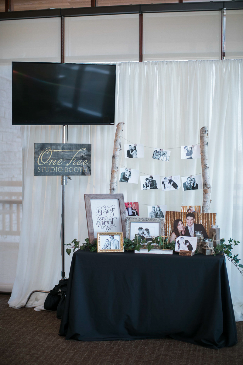 photography booth at the first look autumn wedding show