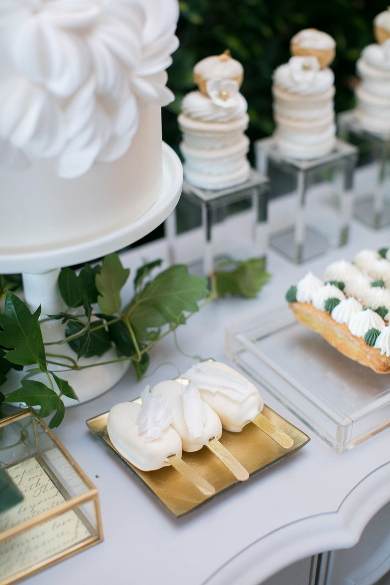 wedding day sweets table display 