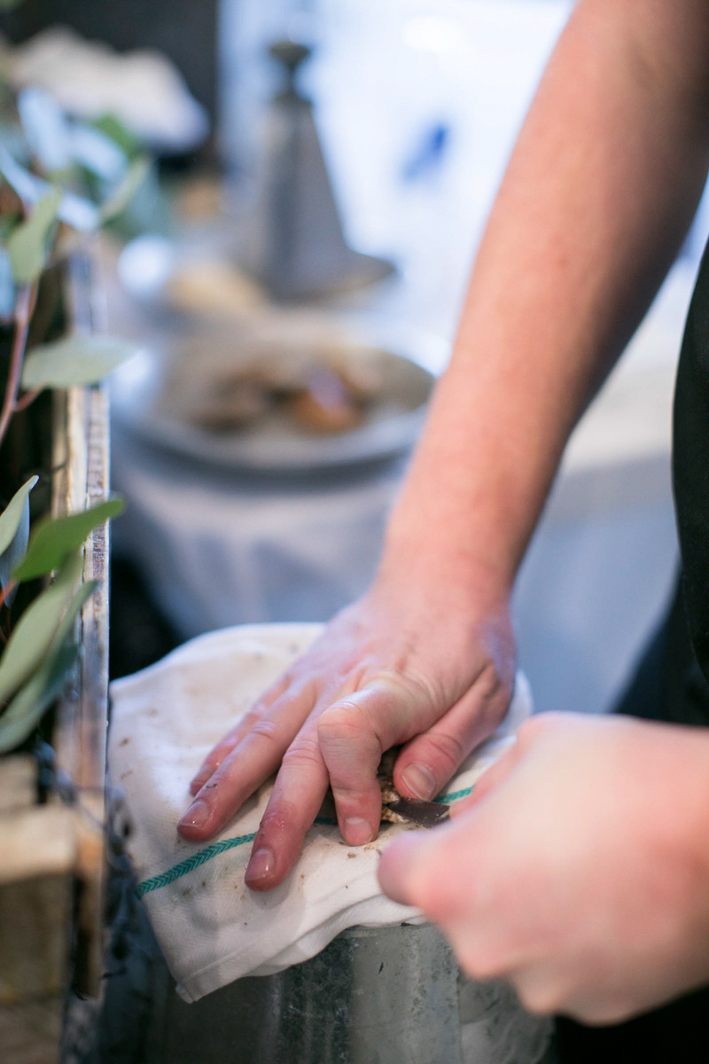 tide and vine oyster shucking