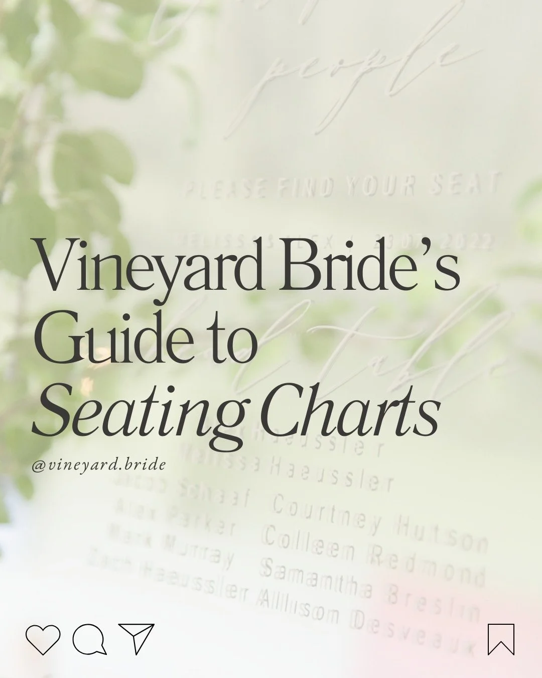 With endless inspiration at the fingertips of couples planning their big day, we wanted to break down some of the styles and trends we see most in our features here on Vineyard Bride. ⁠
⁠
Today we&rsquo;re featuring seating charts and the creative wa