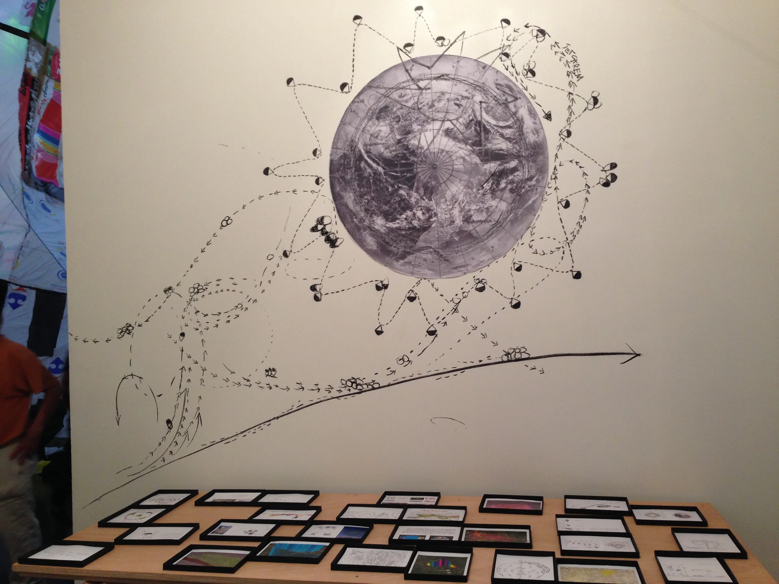 Publication in the exhibition room of Tomás Saraceno.