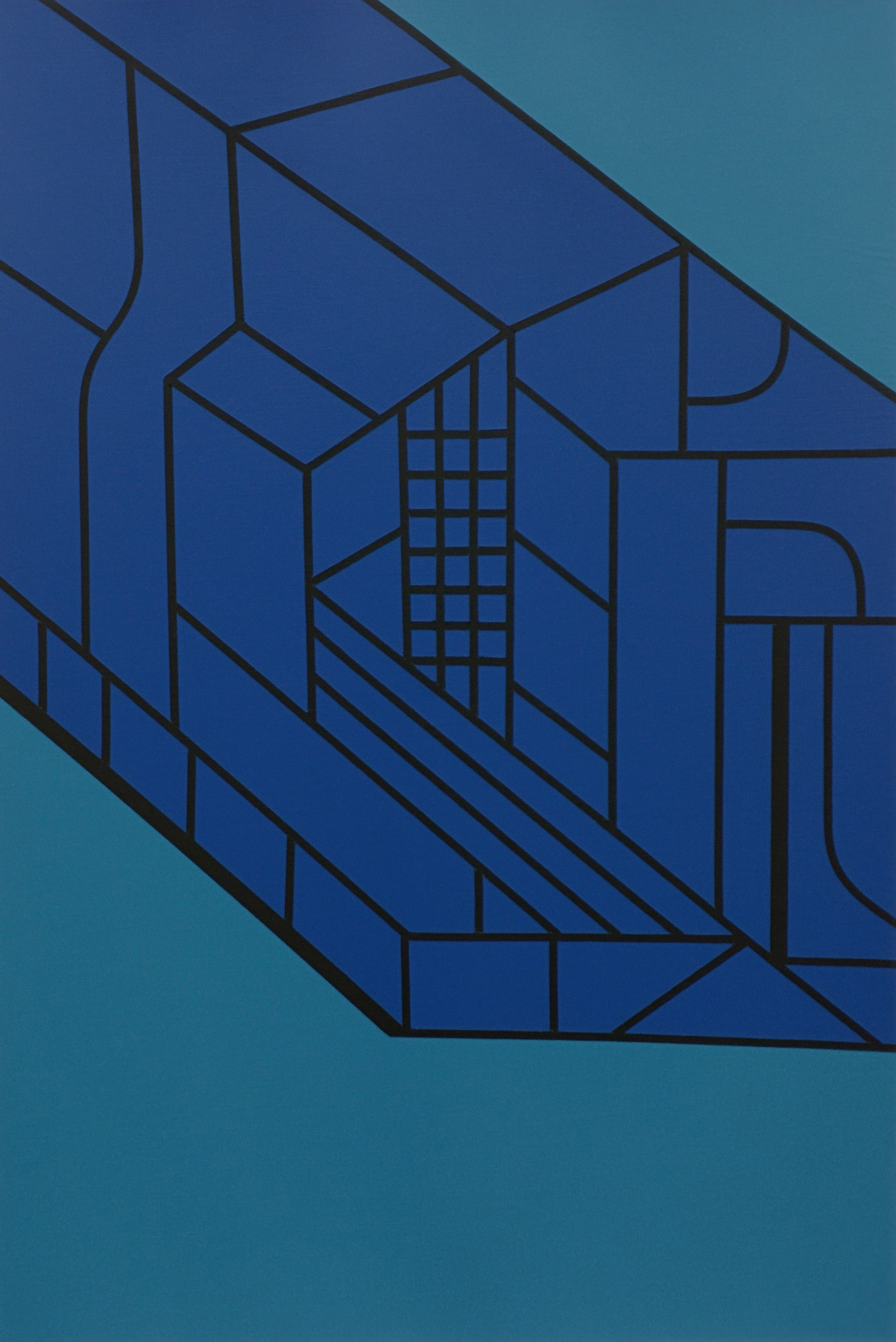 THE CITY & THE CITY, ACRYLIC ON PAPER, 20" X 14", 2015