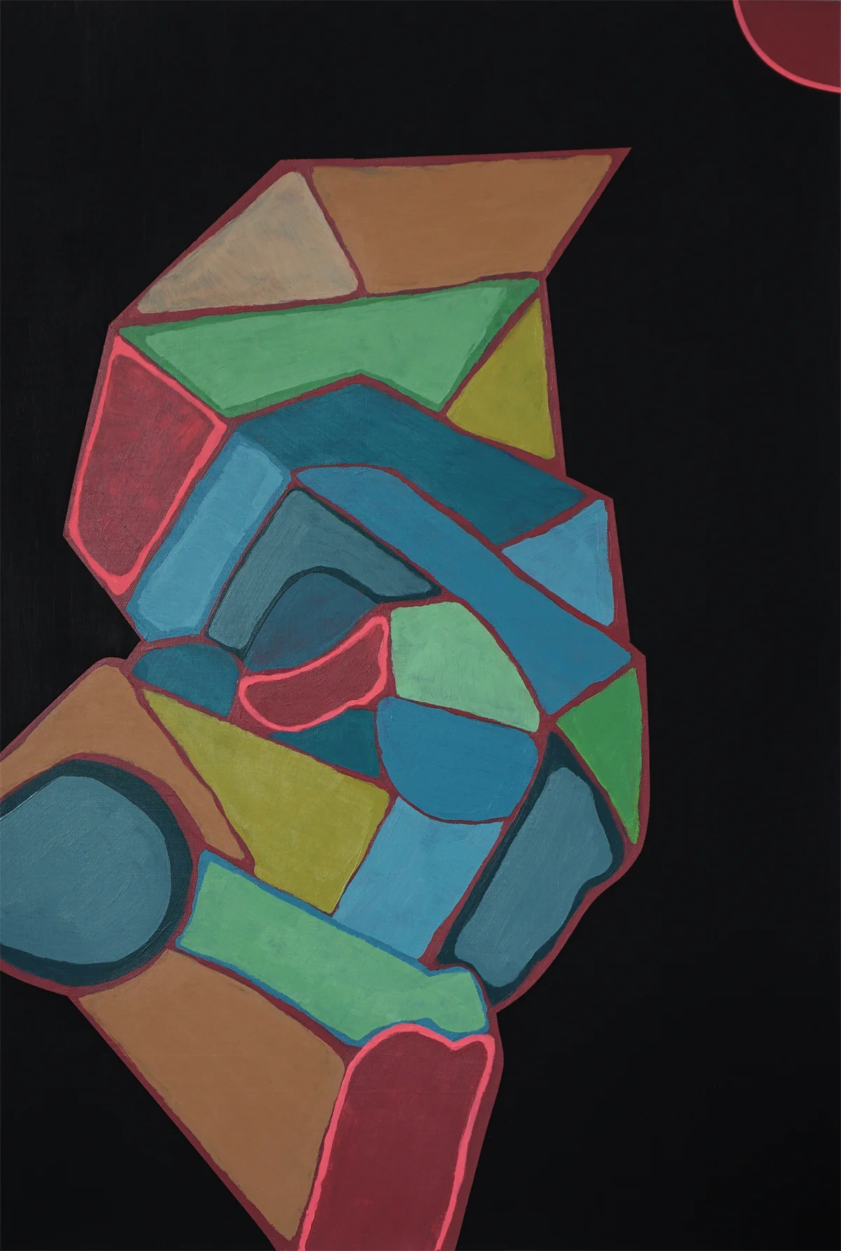 MEET, ACRYLIC ON PAPER, 20" X 14", 2015