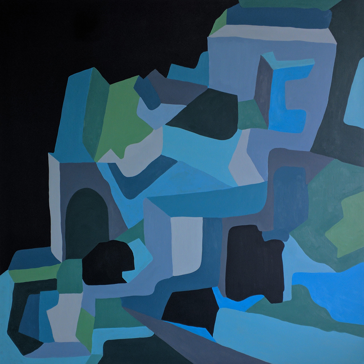 THREE, ACRYLIC ON CANVAS, 60" X 60", 2017